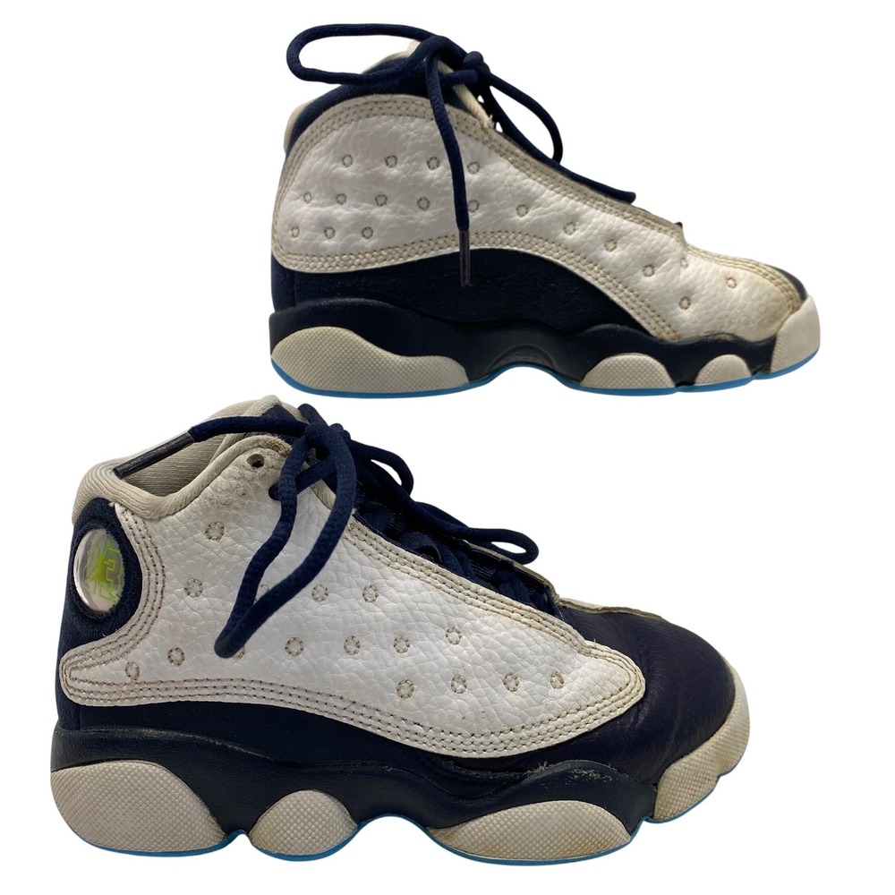 Nike Air Jordan 13 XIII‎ TD Retro Toddler Shoes 11C DJ3005 144 White Navy Blue